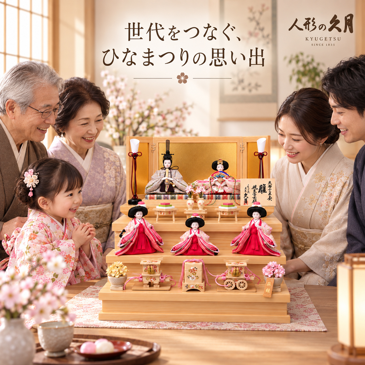 祖父母 家族 雛祭り 初節句