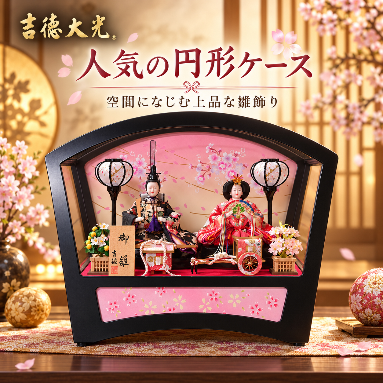 雛人形 ケース飾り