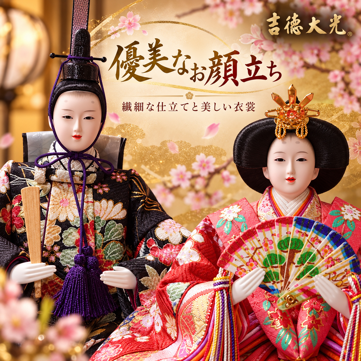 雛人形 お顔 衣裳