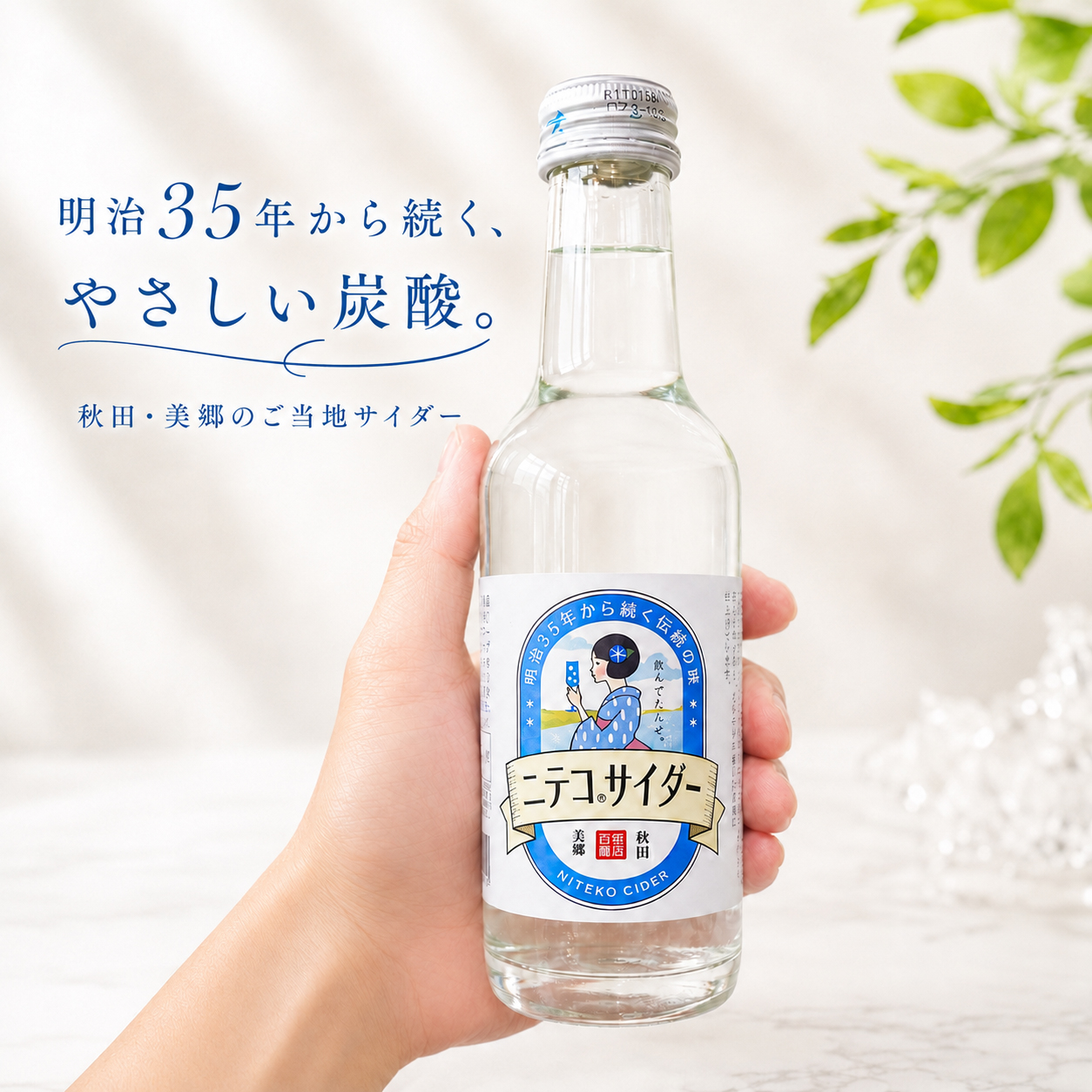 ニテコサイダー 300ml 秋田県美郷町 ご当地サイダー