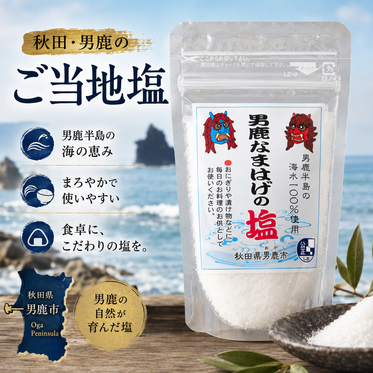 男鹿塩