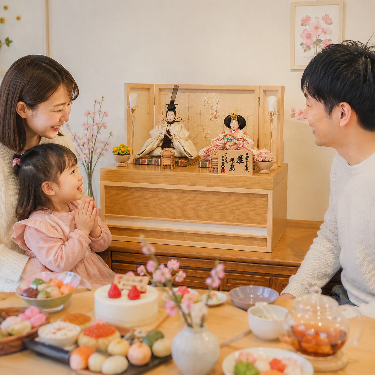 祖父母とひな祭り