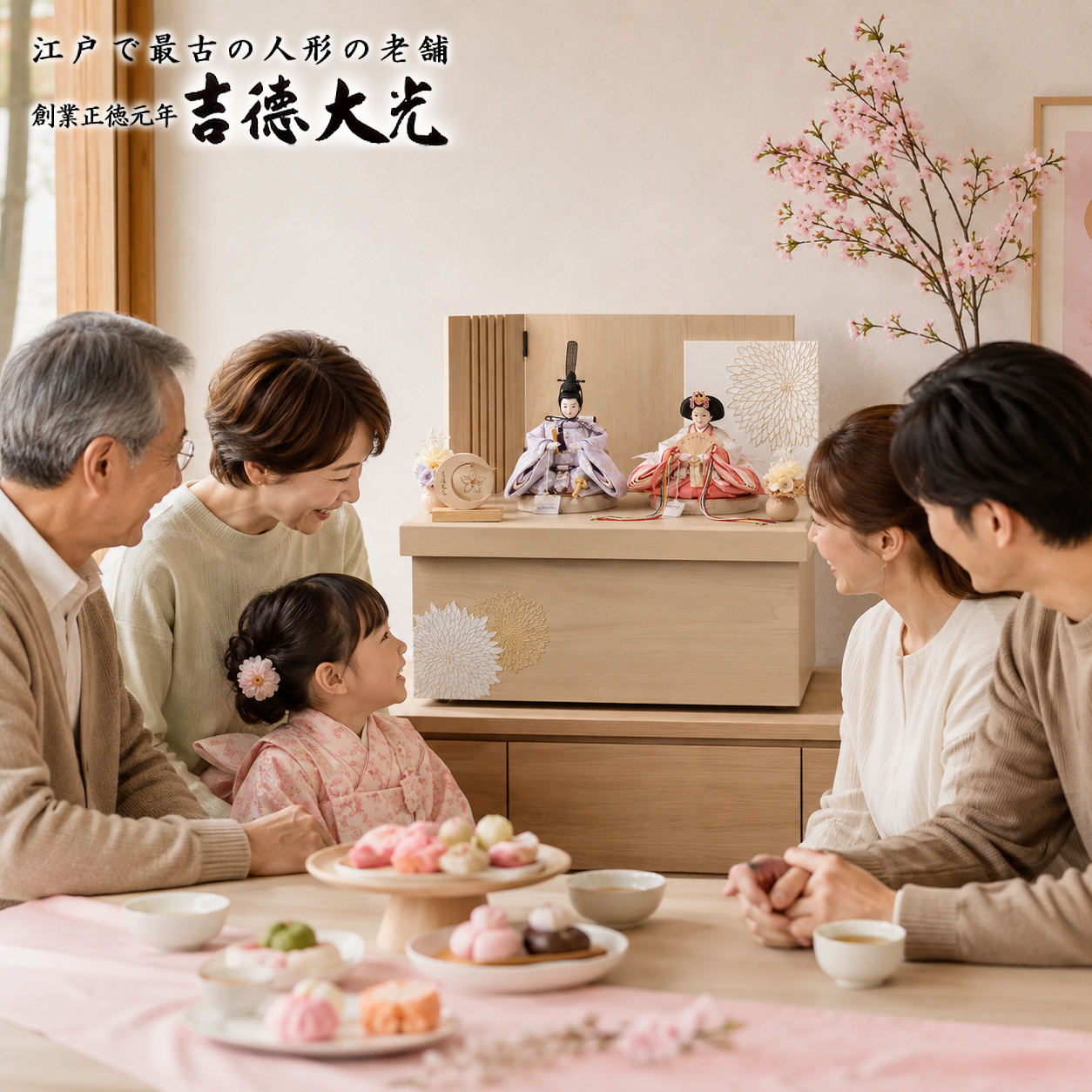 女の子の初節句におすすめの吉徳大光雛人形