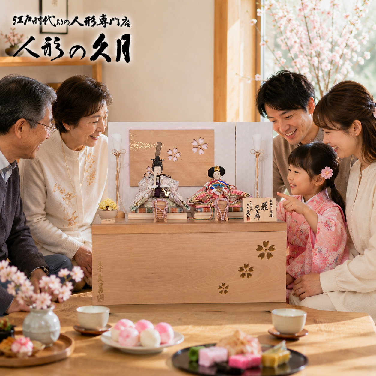 ひな祭り 三世代 家族