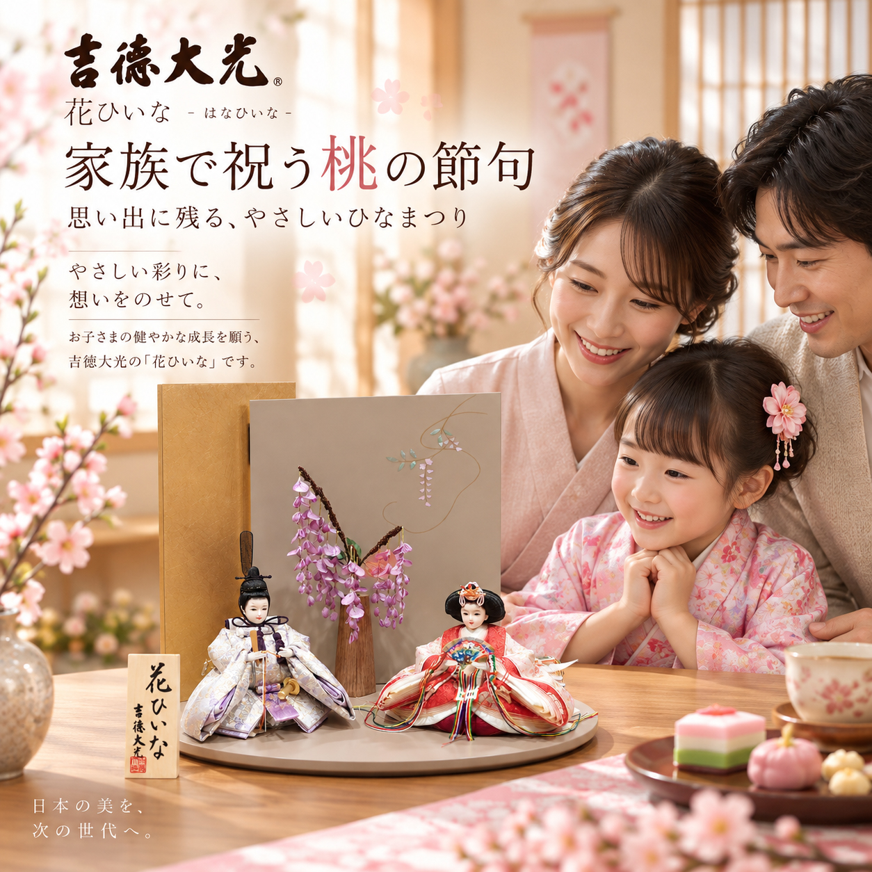 家族で祝う桃の節句