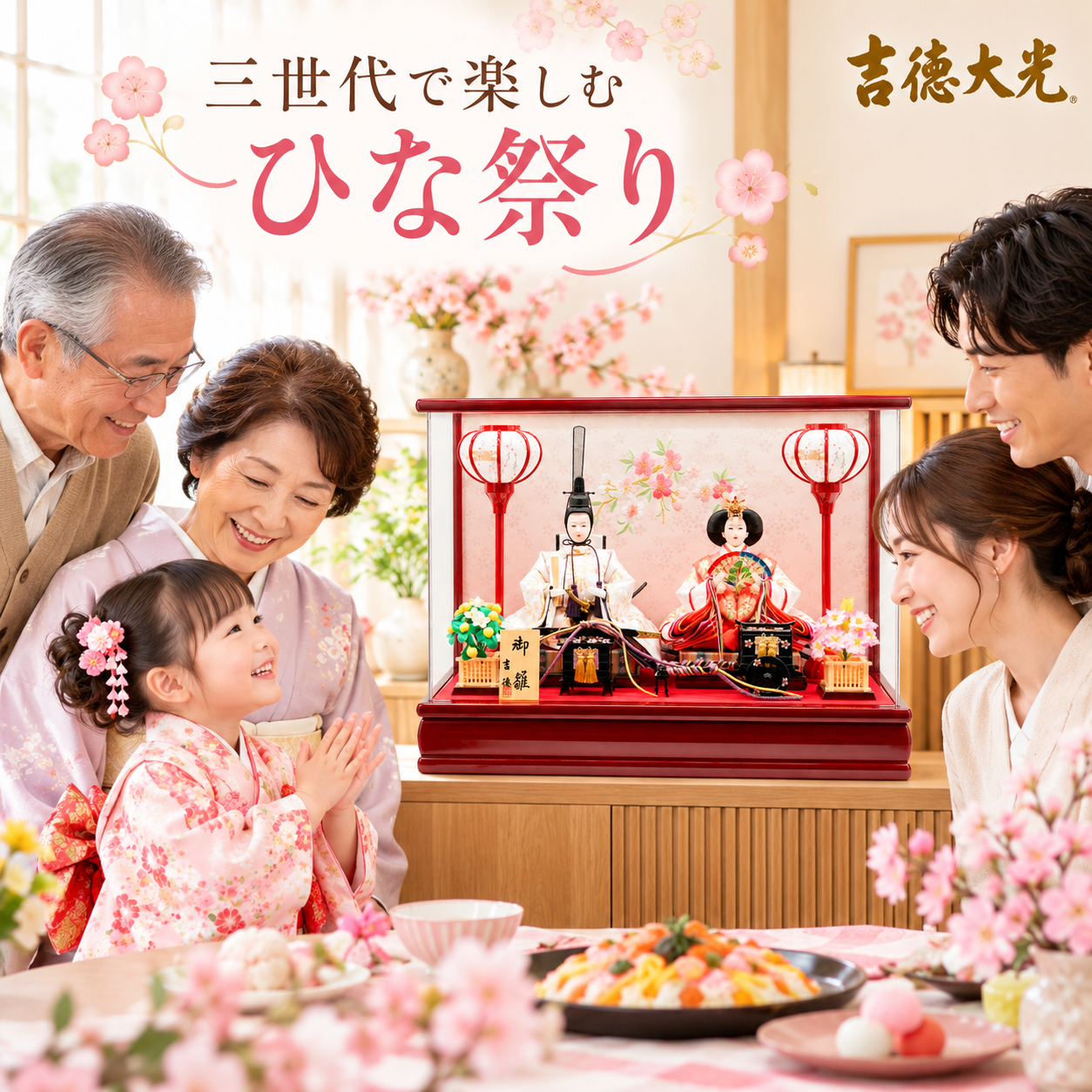 三世代 ひな祭り