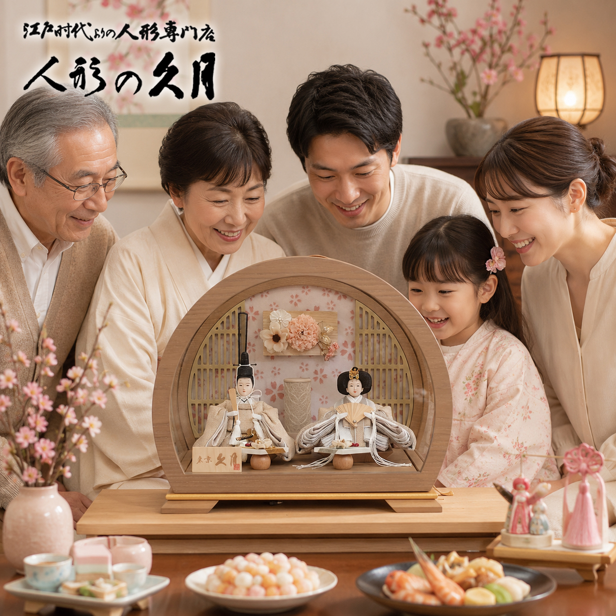 久月 雛人形 祖父母 初節句のお祝い