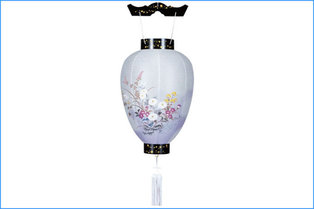 盆提灯 吊提灯 別選 蒔絵 絵入 (810-1230)