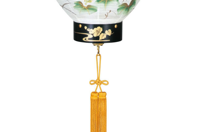 盆提灯 八女提灯 家紋承り提灯 門提灯長 家紋・家名入り 絹二重無地 小 （P3)(8324-gj080ack) 盆提灯 八女提灯 家紋承り提灯 門提灯長 家紋入り 白長黒加