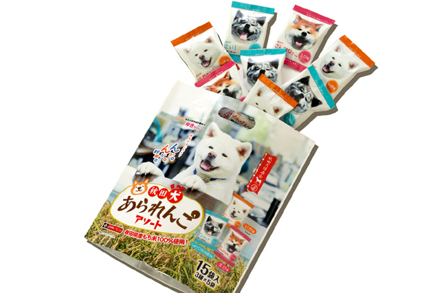 秋田犬,あられんこ,おかき