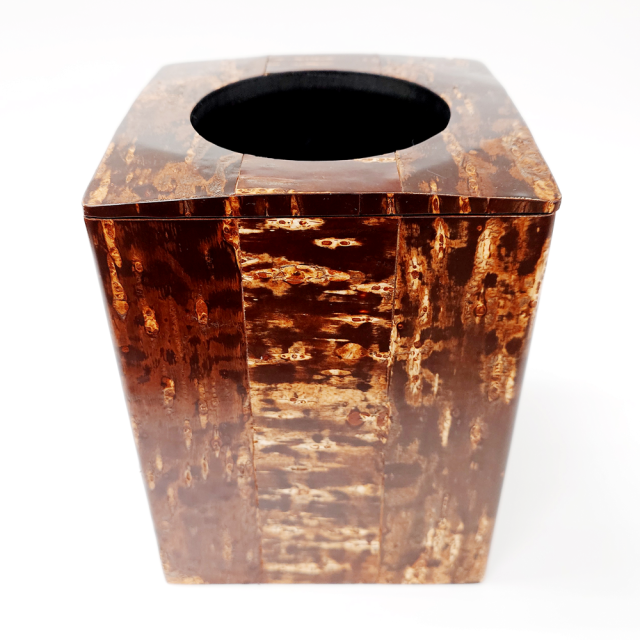 秋田の伝統工芸品 樺細工 ダストボックス、dustbox,ゴミ箱。桜皮